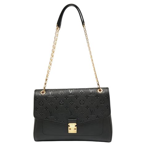 louis vuitton saint germain mm black monogram empreinte bag